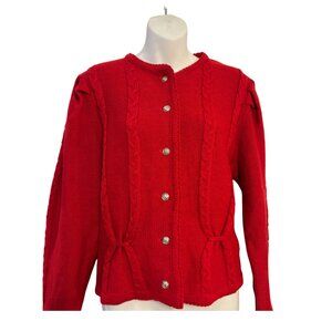 Vintage Alpen Trachten Red Sweater